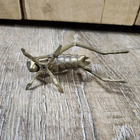 brass grasshopper/crickett - Picture 5 of 6